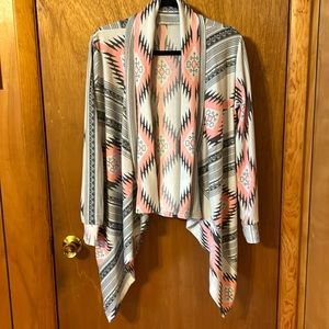 Myobe open waterfall cardigan